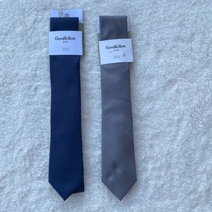 2 Men’s Goodfellow Necktie Business Casual Lot Blue/Gray Standard Size